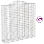 VidaXL Schanskorven 7 st gewelfd 200x50x200 220 cm ijzer