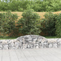 VidaXL Schanskorven 8 st gewelfd 300x30x40 60 cm ijzer