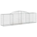 VidaXL Schanskorven 3 st gewelfd 300x50x80 100 cm gegalvaniseerd ijzer