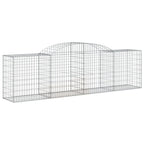 VidaXL Schanskorven 10 st gewelfd 300x50x80 100 cm ijzer