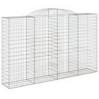 VidaXL Schanskorven 2 st gewelfd 300x50x180 200 cm ijzer