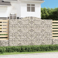 VidaXL Schanskorven 3 st gewelfd 300x50x200 220 cm ijzer
