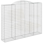 VidaXL Schanskorven 4 st gewelfd 300x50x220 240 cm ijzer