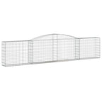VidaXL Schanskorven 4 st gewelfd 400x30x80 100 cm ijzer