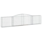 VidaXL Schanskorven 9 st gewelfd 400x30x80 100 cm ijzer