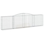 VidaXL Schanskorven 8 st gewelfd 400x30x100 120 cm ijzer