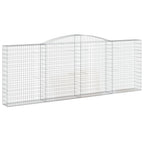 VidaXL Schanskorven 6 st gewelfd 400x30x140 160 cm ijzer