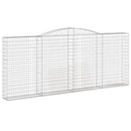 VidaXL Schanskorven 3 st gewelfd 400x30x160 180 cm ijzer