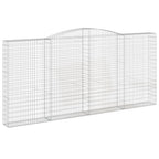 VidaXL Schanskorven 2 st gewelfd 400x30x180 200 cm ijzer