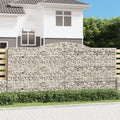 VidaXL Schanskorven 2 st gewelfd 400x30x180 200 cm ijzer