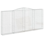 VidaXL Schanskorven 4 st gewelfd 400x30x180 200 cm ijzer