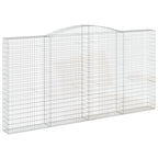 VidaXL Schanskorven 2 st gewelfd 400x30x200 220 cm ijzer