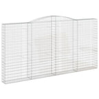 VidaXL Schanskorven 3 st gewelfd 400x30x200 220 cm ijzer