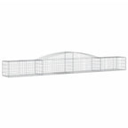 VidaXL Schanskorven 5 st gewelfd 400x50x40 60 cm ijzer