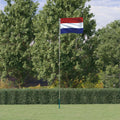 Vidaxl vlag met vlaggenmast nederland 5,5 m aluminium