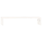 Vidaxl monitorstandaard 50x27x10 cm massief grenenhout wit