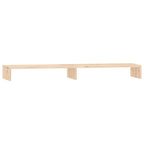 Vidaxl monitorstandaard 100x27x10 cm massief grenenhout