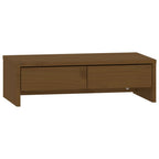 Vidaxl monitorstandaard 50x27x15 cm massief grenenhout honingbruin