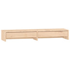 Vidaxl monitorstandaard 100x27x15 cm massief grenenhout