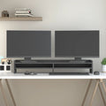 Vidaxl monitorstandaard 100x24x16 cm massief grenenhout grijs