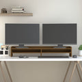 Vidaxl monitorstandaard 100x24x16 cm massief grenenhout honingbruin