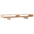 Vidaxl monitorstandaard 100x27x14 cm massief grenenhout
