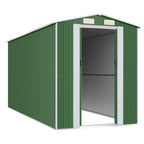 VidaXL Tuinschuur 192x440x223 cm gegalvaniseerd staal groen