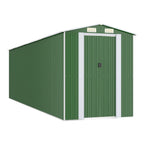 VidaXL Tuinschuur 192x689x223 cm gegalvaniseerd staal groen