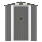 VidaXL Tuinschuur 192x191x223 cm gegalvaniseerd staal lichtgrijs