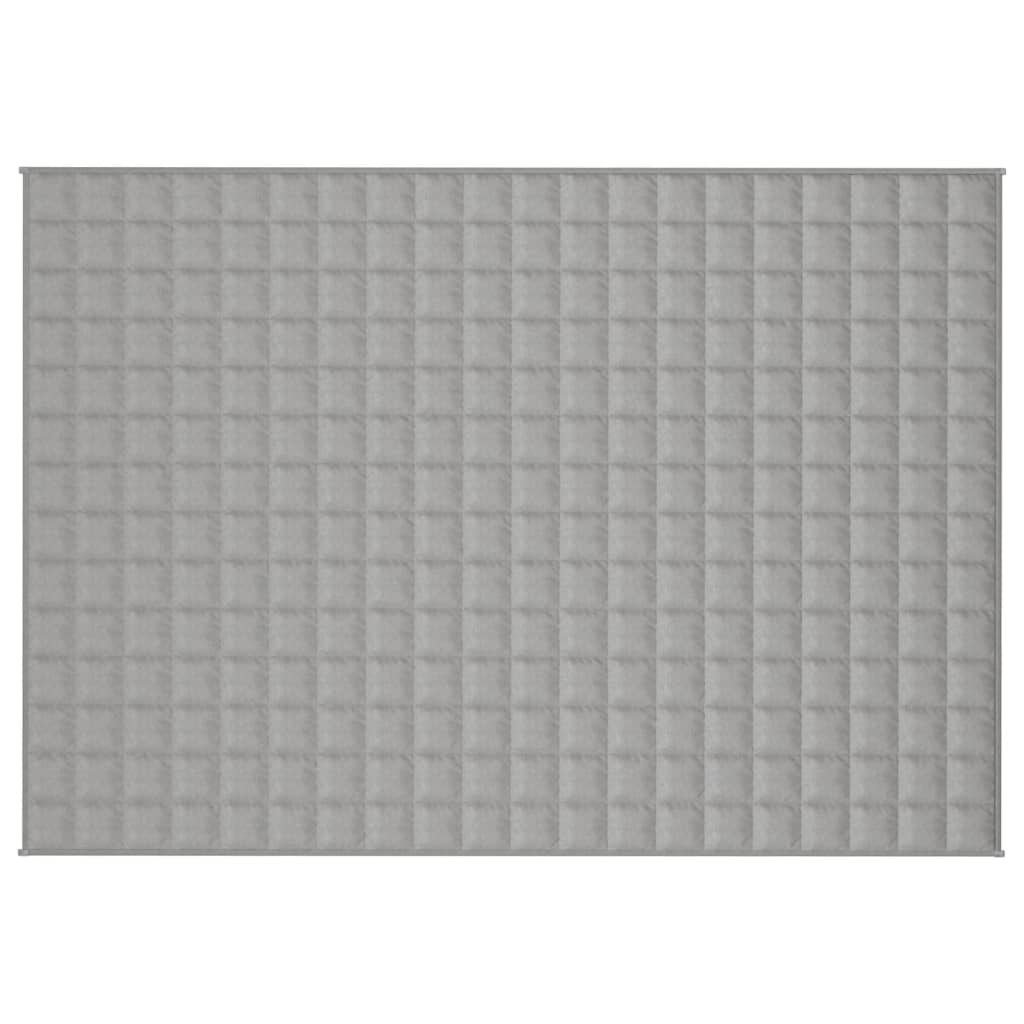 Vidaxl verzwaringsdeken 138x200 cm 6 kg stof grijs