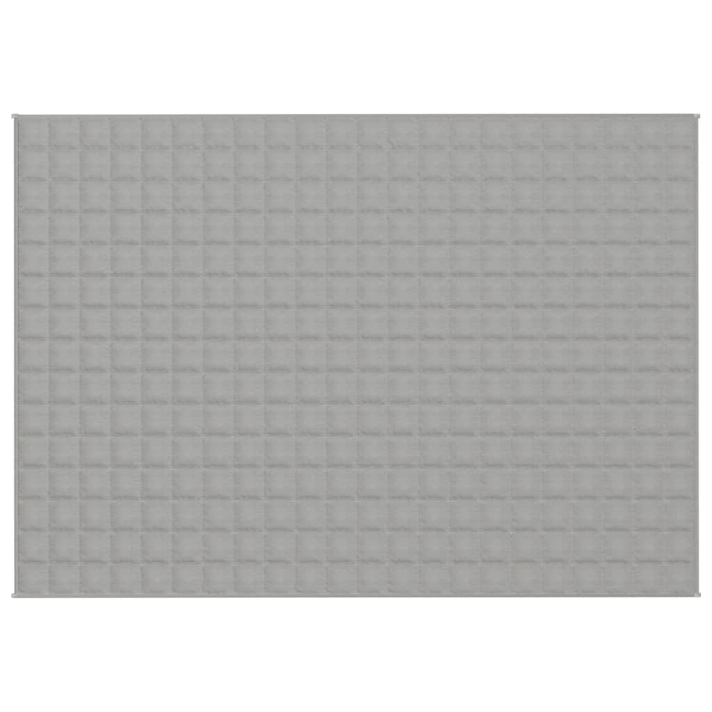Vidaxl verzwaringsdeken 155x220 cm 11 kg stof grijs