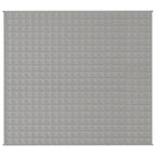 Vidaxl verzwaringsdeken 200x225 cm 9 kg stof grijs