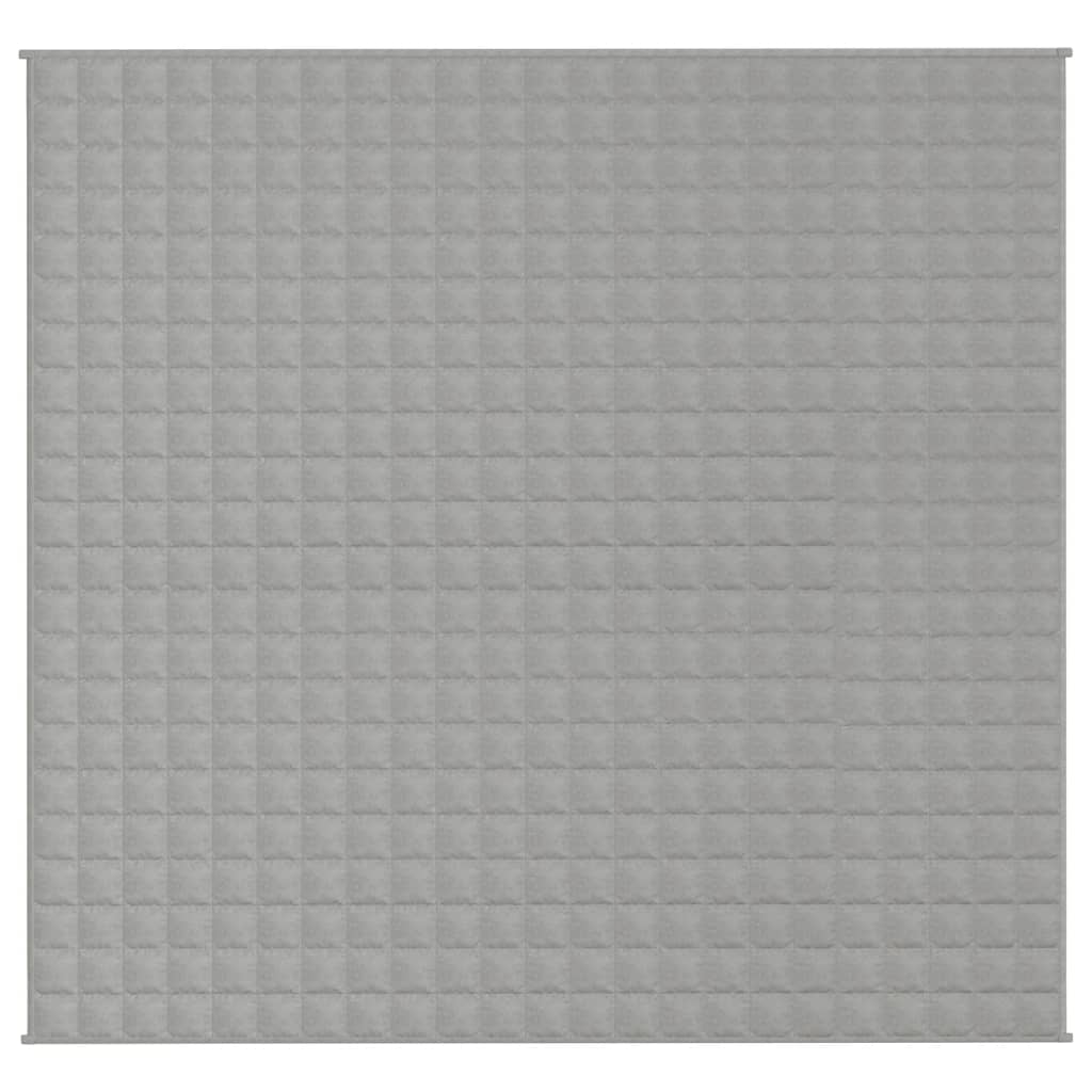 Vidaxl verzwaringsdeken 220x235 cm 11 kg stof grijs