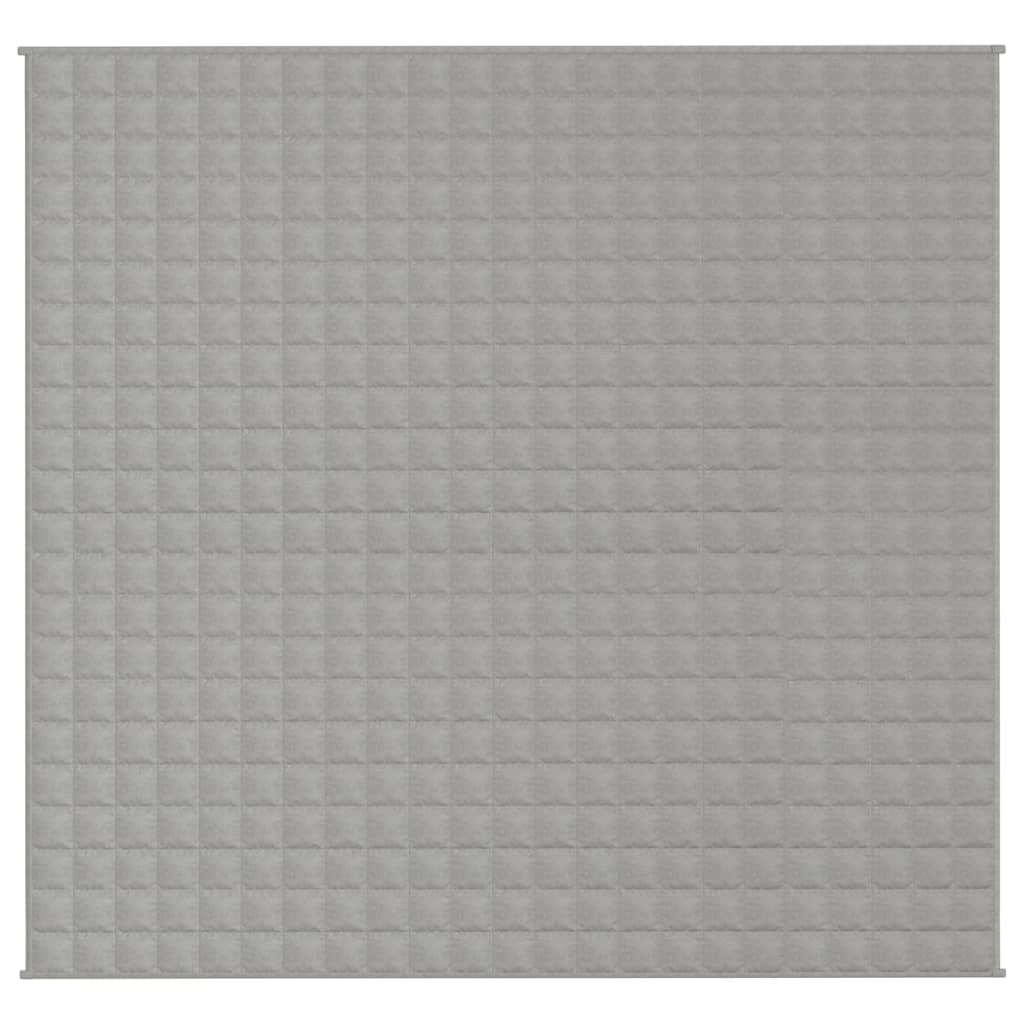 Vidaxl verzwaringsdeken 220x235 cm 15 kg stof grijs