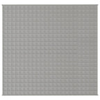Vidaxl verzwaringsdeken 220x235 cm 15 kg stof grijs