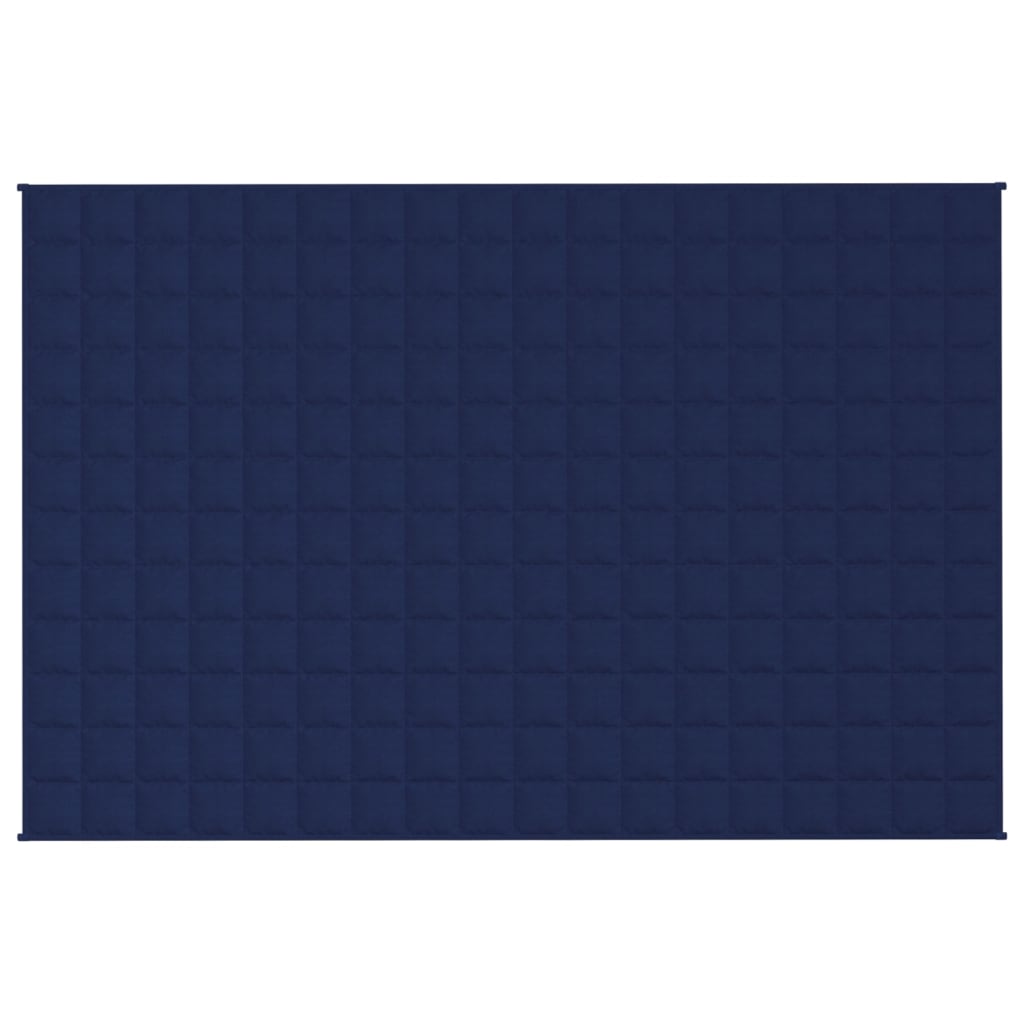 Vidaxl verzwaringsdeken 120x180 cm 5 kg stof blauw