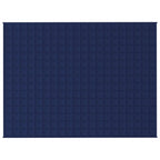 Vidaxl verzwaringsdeken 150x200 cm 7 kg stof blauw