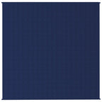 Vidaxl verzwaringsdeken 200x200 cm 9 kg stof blauw