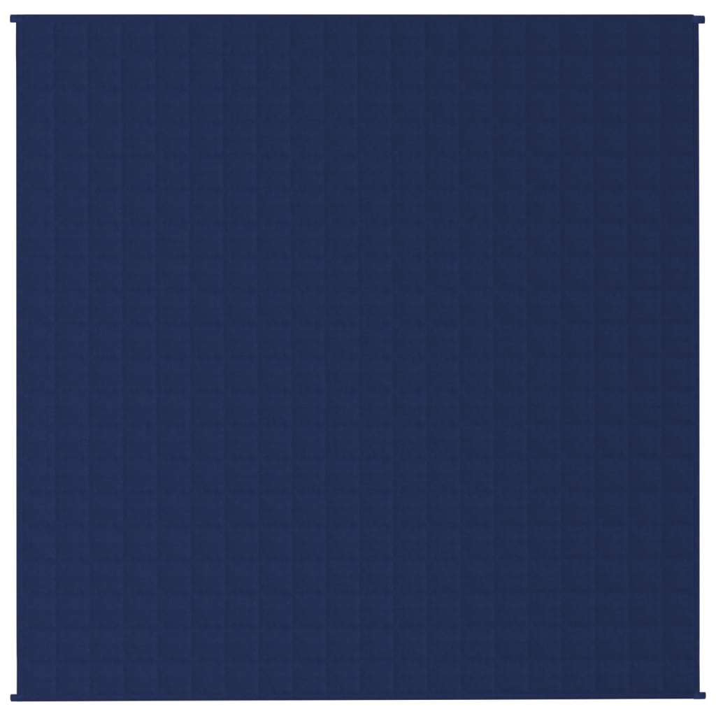 Vidaxl verzwaringsdeken 200x200 cm 13 kg stof blauw