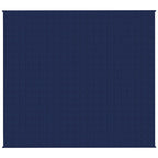 Vidaxl verzwaringsdeken 200x225 cm 13 kg stof blauw
