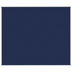 Vidaxl verzwaringsdeken 220x260 cm 11 kg stof blauw