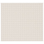 Vidaxl verzwaringsdeken 200x225 cm 13 kg stof lichtcrèmekleurig