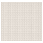 Vidaxl verzwaringsdeken 220x235 cm 15 kg stof lichtcrèmekleurig