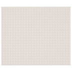 Vidaxl verzwaringsdeken 220x260 cm 15 kg stof lichtcrèmekleurig