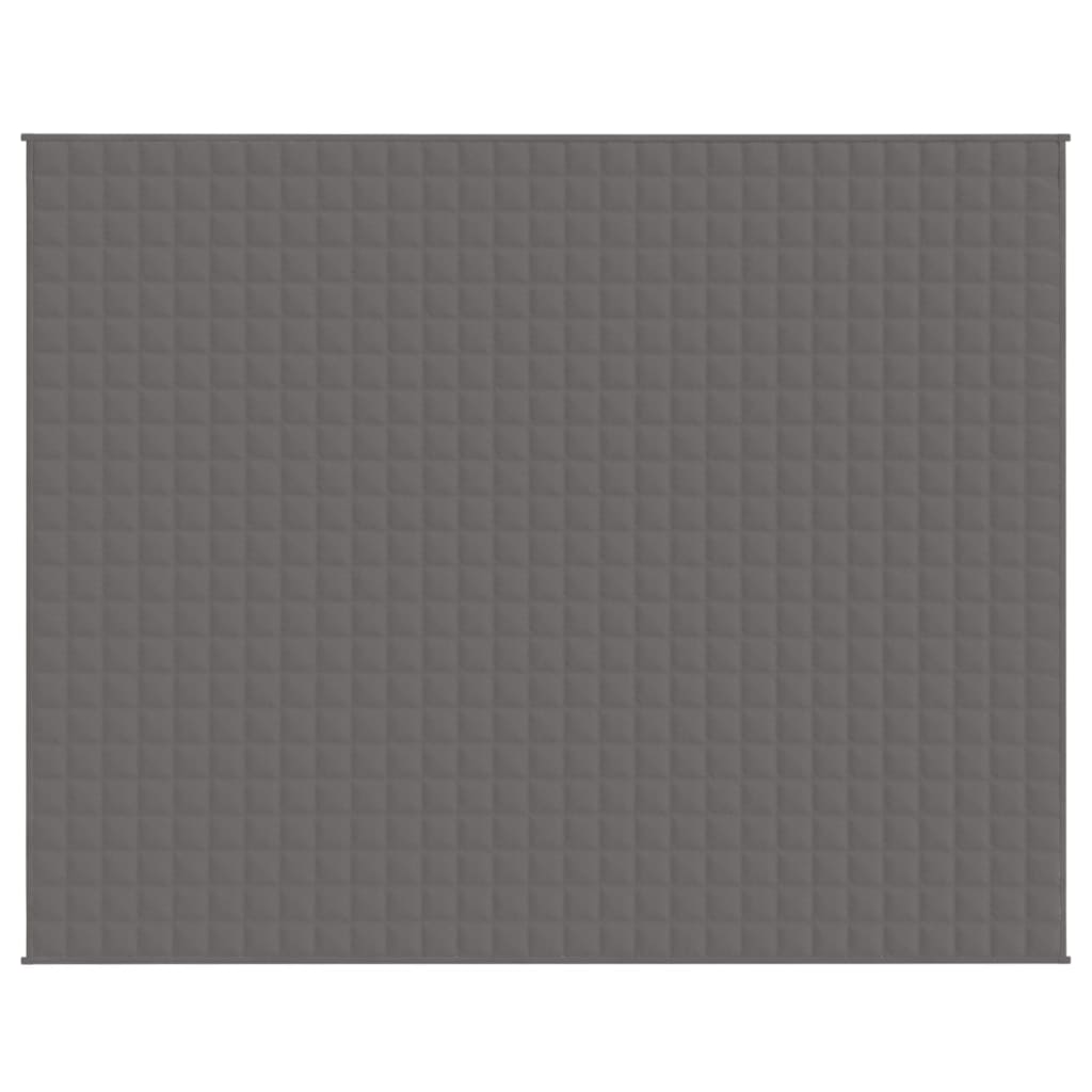 Vidaxl verzwaringsdeken 235x290 cm 15 kg stof grijs