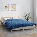 Vidaxl verzwaringsdeken 200x225 cm 9 kg stof blauw