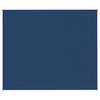 Vidaxl verzwaringsdeken 220x260 cm 15 kg stof blauw