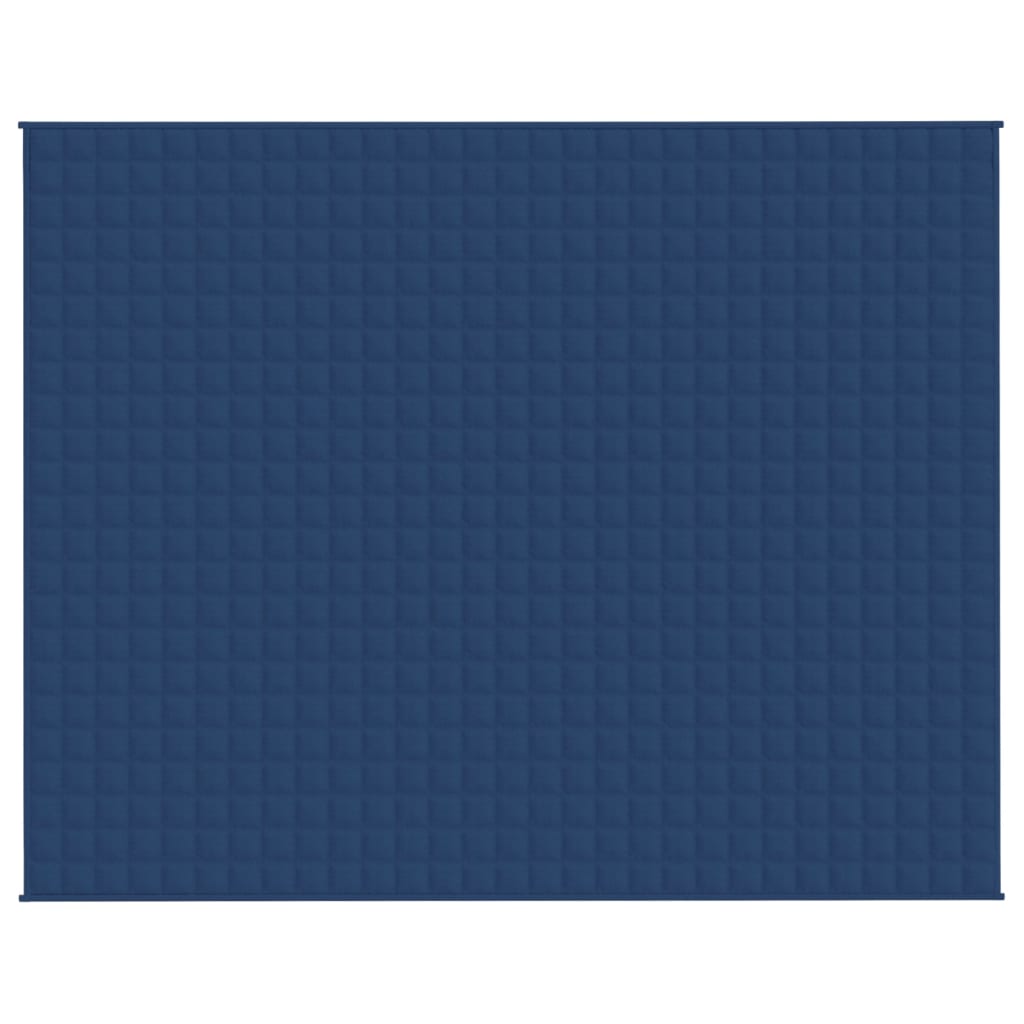 Vidaxl verzwaringsdeken 235x290 cm 15 kg stof blauw
