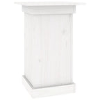 Vidaxl bloemenstandaard 40x40x60 cm massief grenenhout wit