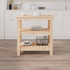 Vidaxl werkbank 78,5x50x80 cm massief grenenhout